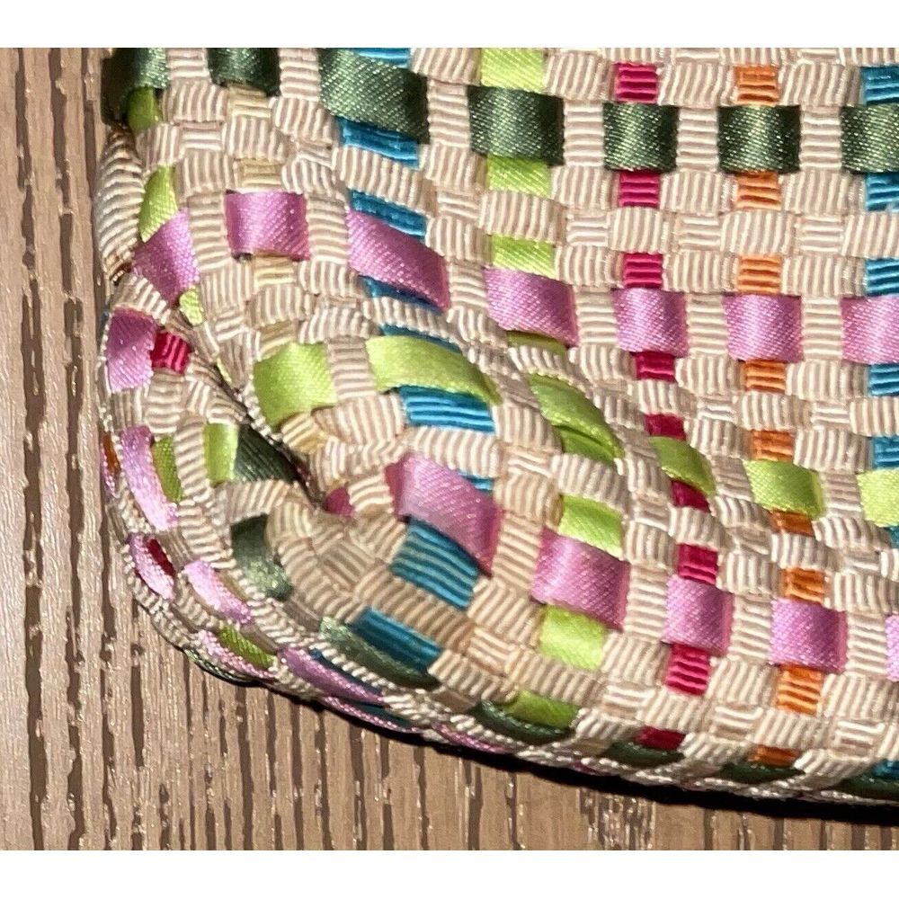 The Sak‎ Spring Bouquet pastel ribbon woven bag purse removeable strap microbag - Picture 2 of 16